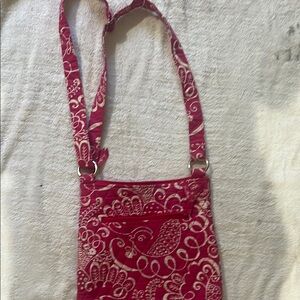 Stylish Pink Patterned Crossbody Bag